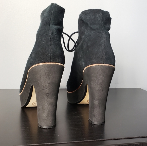 Michael Kors | Heeled Boot, Black Suede - Picture 6 of 8